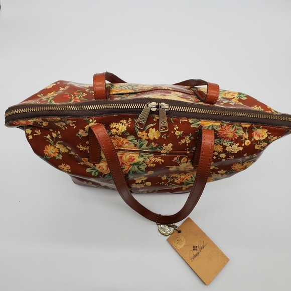 🔥Gorgeous Leather Patricia Nash Rochelle Satchel Shoulder Bag - Picture 10 of 16